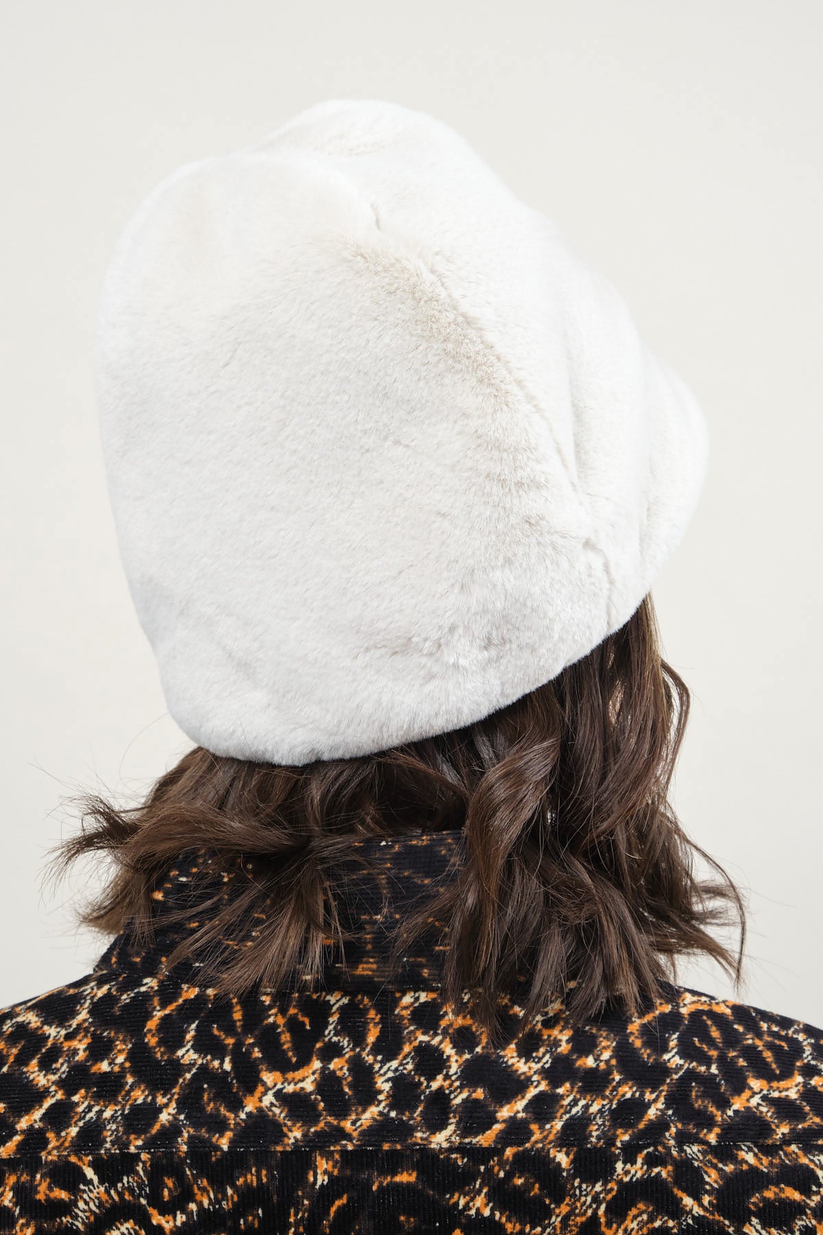 Clyde Faux Fur Toque in Crema