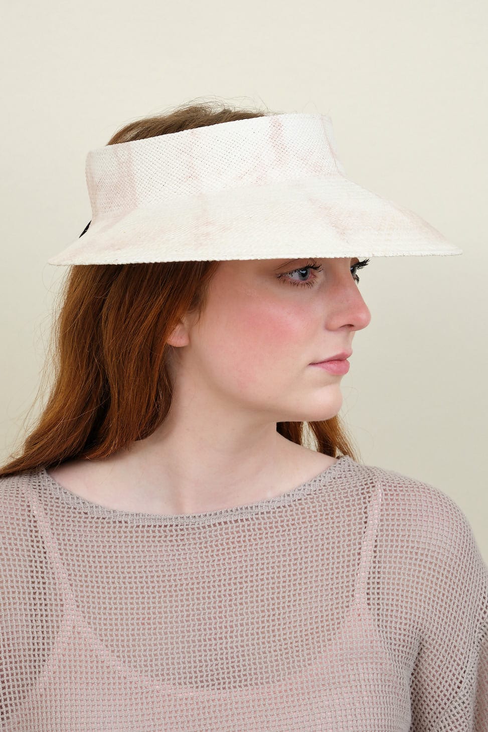 Side of Pluto Visor in Strawberry Milk