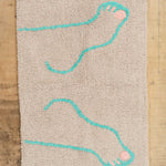 Cold Picnic Home Bath Textiles Footsie Bathmat in Grey 30" L X 20" W
