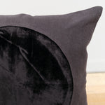 Correll Correll Home Pillows Velvet Circle Pillow in Black Black / 18" X 18"