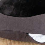 Correll Correll Home Pillows Velvet Circle Pillow in Black Black / 18" X 18"