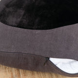 Correll Correll Home Pillows Velvet Circle Pillow in Black Black / 18" X 18"