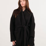 Lauren Manoogian Apparel Womens Sweaters Coto Cardigan in Black