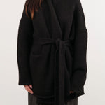 Lauren Manoogian Apparel Womens Sweaters Coto Cardigan in Black