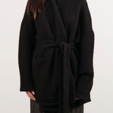 Lauren Manoogian Apparel Womens Sweaters Coto Cardigan in Black