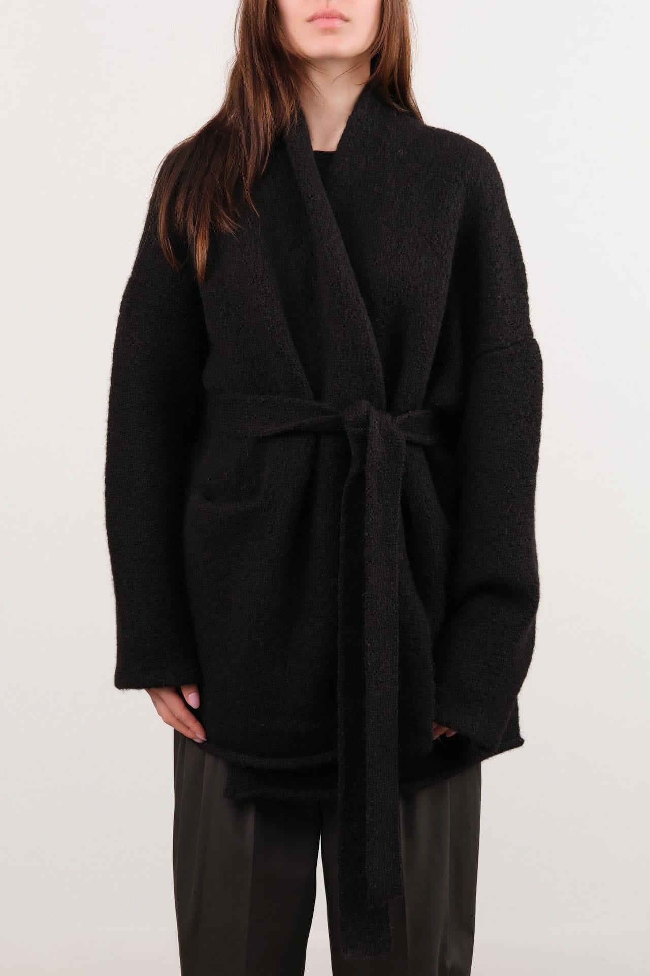 Lauren Manoogian Apparel Womens Sweaters Coto Cardigan in Black