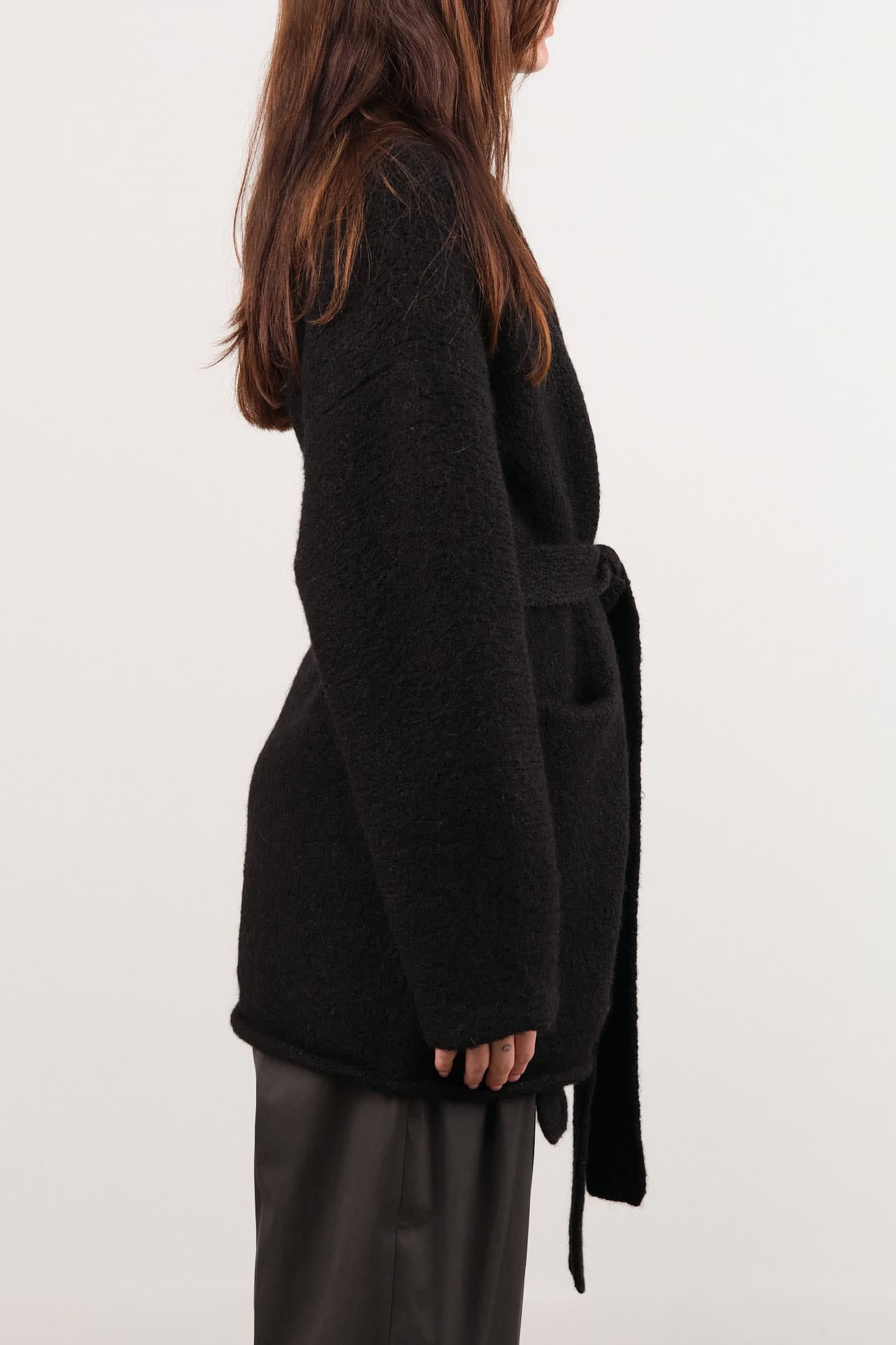Lauren Manoogian Apparel Womens Sweaters Coto Cardigan in Black