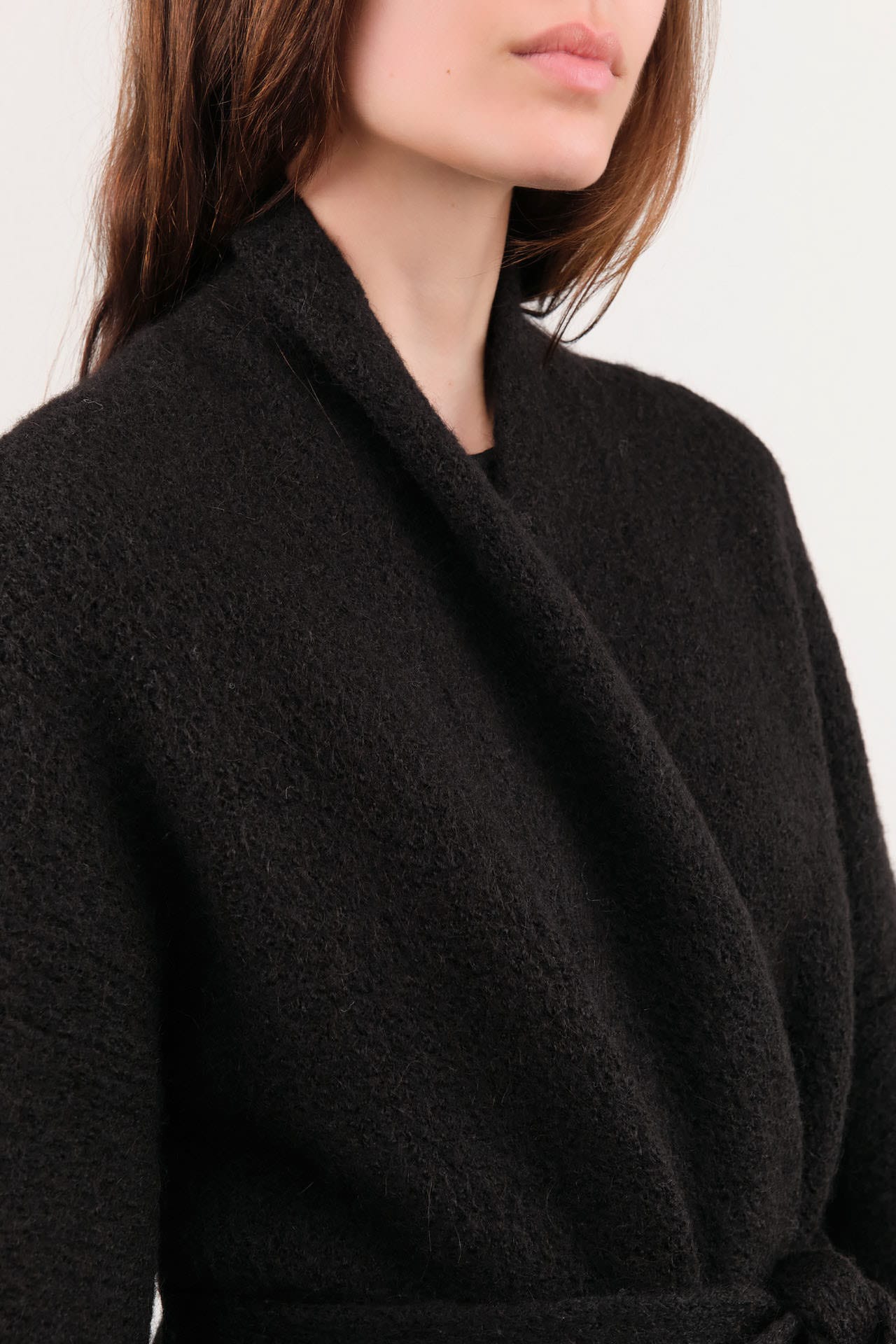 Lauren Manoogian Apparel Womens Sweaters Coto Cardigan in Black