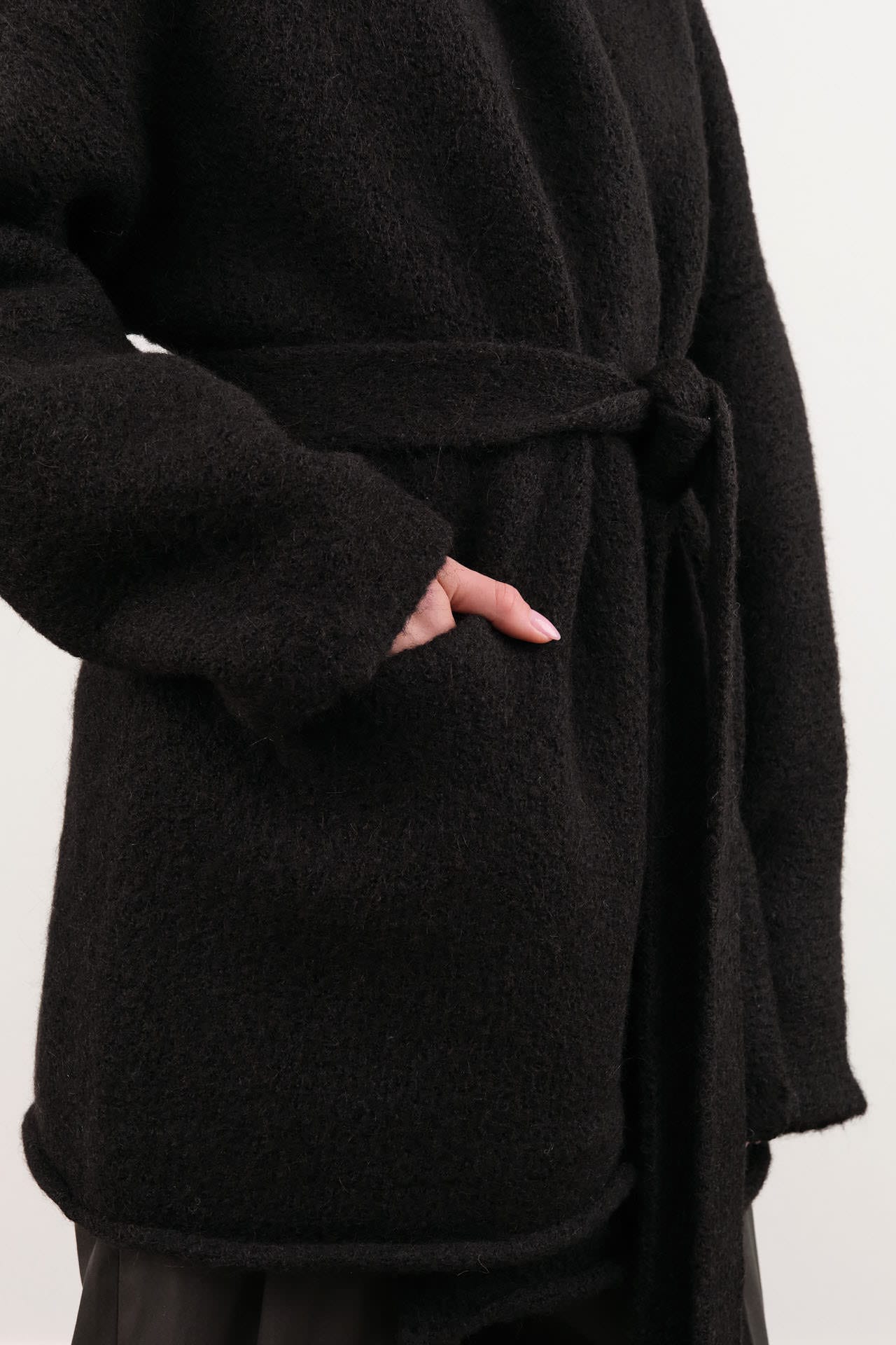 Lauren Manoogian Apparel Womens Sweaters Coto Cardigan in Black