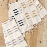 Creative Women Soho Cotton Hand Towel in Stone Navy and Beige