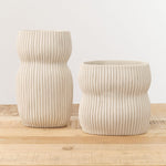 Cym Warkov Ceramics Home Kitchen Vases Large Oval Curvy 2.0 Vase Cream