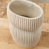 Cym Warkov Ceramics Home Kitchen Vases Large Oval Curvy 2.0 Vase Cream