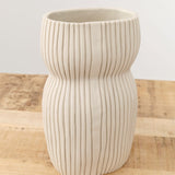 Cym Warkov Ceramics Home Kitchen Vases Large Oval Curvy 2.0 Vase Cream