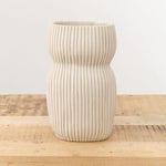 Cym Warkov Ceramics Home Kitchen Vases Large Oval Curvy 2.0 Vase Cream