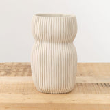 Cym Warkov Ceramics Home Kitchen Vases Large Oval Curvy 2.0 Vase Cream