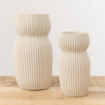 Cym Warkov Ceramics Home Kitchen Vases Large Round Curvy 2.0 Vase Cream