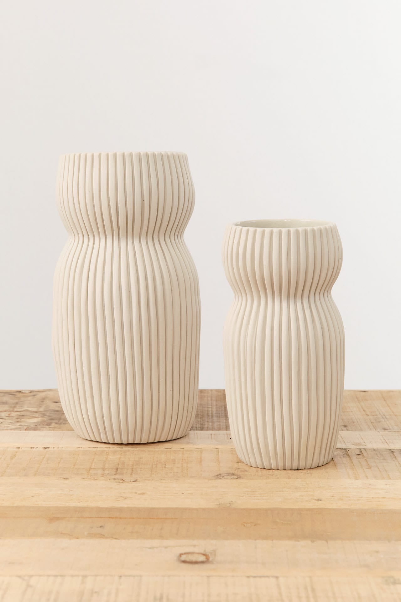 Cym Warkov Ceramics Home Kitchen Vases Large Round Curvy 2.0 Vase Cream