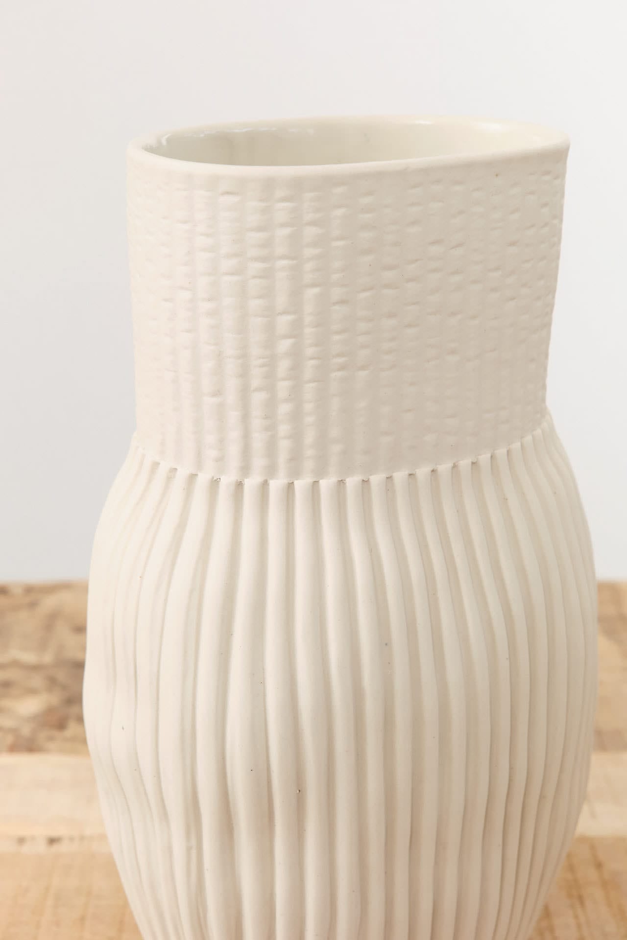 Cym Warkov Ceramics Home Kitchen Vases Large Series 02 Bottle Vase Cream