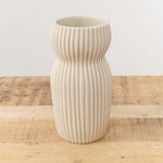Cym Warkov Ceramics Home Kitchen Vases Medium Round Curvy 2.0 Vase Cream