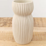 Cym Warkov Ceramics Home Kitchen Vases Medium Round Curvy 2.0 Vase Cream