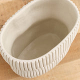 Cym Warkov Ceramics Home Kitchen Vases Small Oval Curvy 2.0 Vase Cream