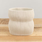 Cym Warkov Ceramics Home Kitchen Vases Small Oval Curvy 2.0 Vase Cream