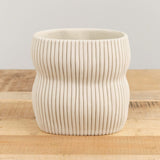 Cym Warkov Ceramics Home Kitchen Vases Small Oval Curvy 2.0 Vase Cream