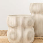 Cym Warkov Ceramics Home Kitchen Vases Small Oval Curvy 2.0 Vase Cream