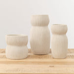 Cym Warkov Ceramics Home Kitchen Vases Small Round Curvy 2.0 Vase Cream