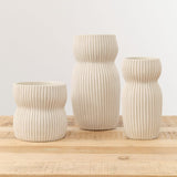 Cym Warkov Ceramics Home Kitchen Vases Small Round Curvy 2.0 Vase Cream