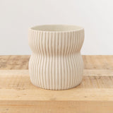 Cym Warkov Ceramics Home Kitchen Vases Small Round Curvy 2.0 Vase Cream