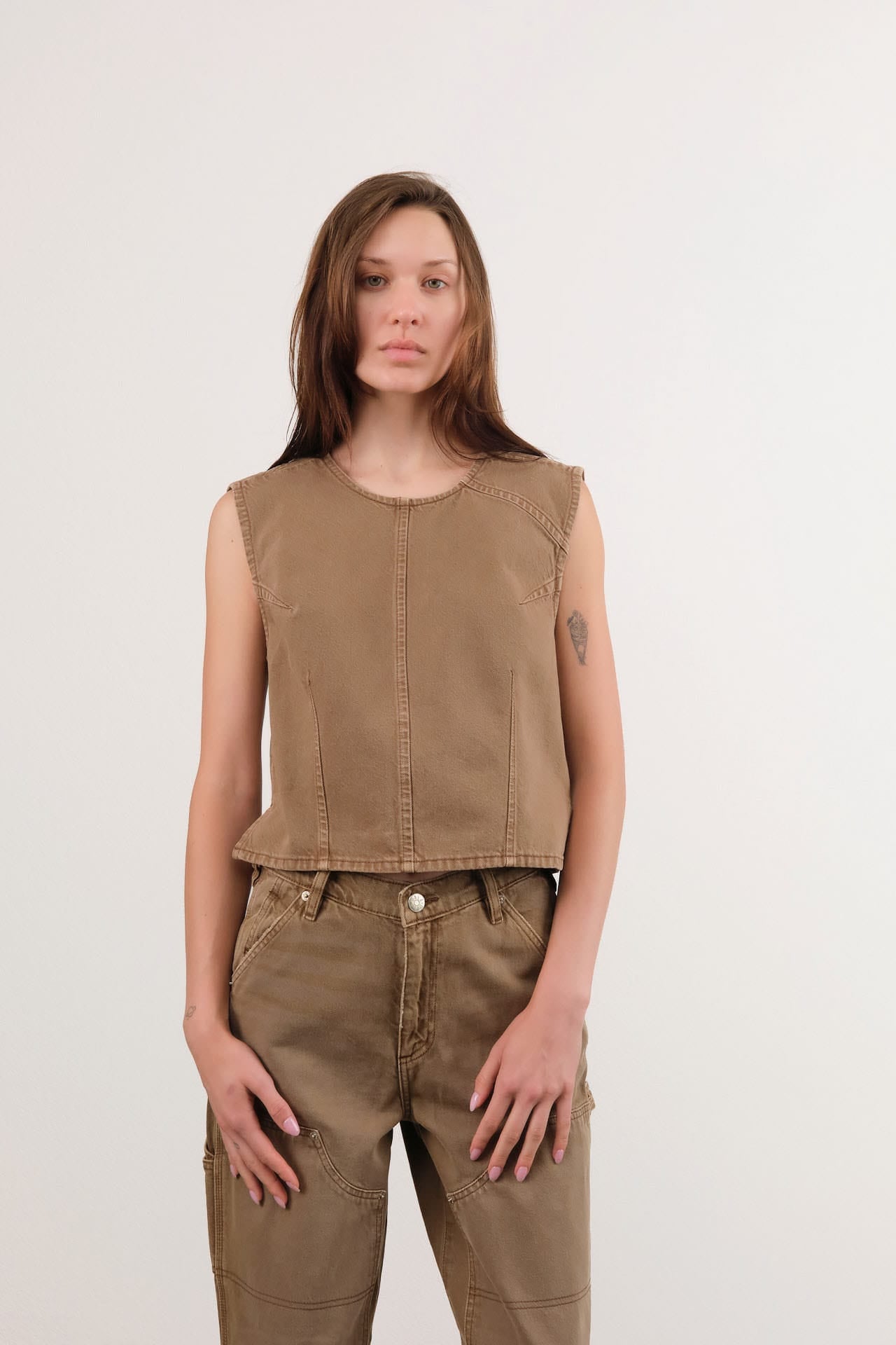 Dala Apparel Womens Blouses Angle Tank