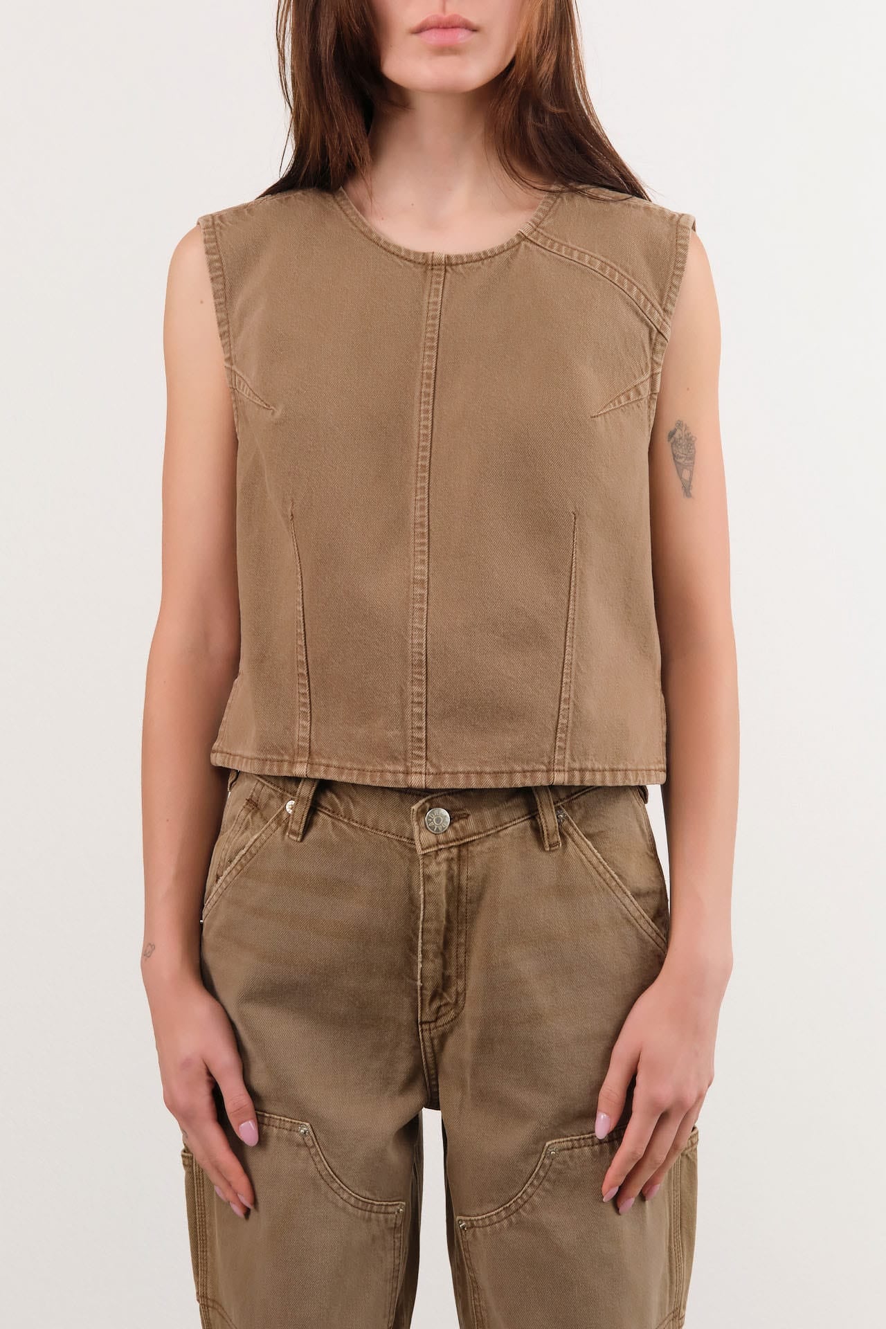 Dala Apparel Womens Blouses Angle Tank