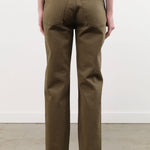 Dala Apparel Womens Denim Calla Mid Rise Ankle Jeans in Dark Olive
