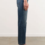 Dala Apparel Womens Denim Calla Straight Ankle Jean in Archive Blue