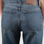 Dala Apparel Womens Denim Calla Straight Ankle Jean in Archive Blue