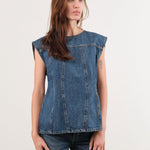Dala Apparel Womens Blouses Closed Back Top