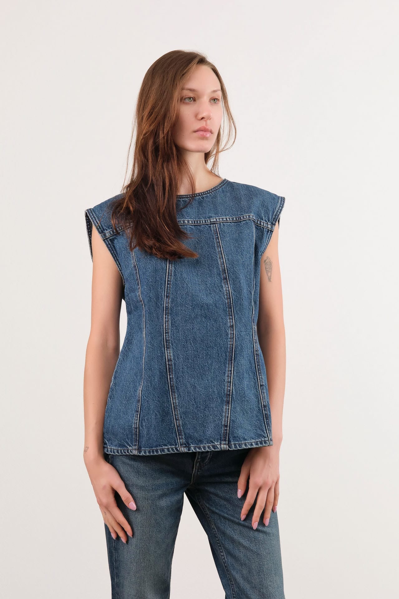 Dala Apparel Womens Blouses Closed Back Top