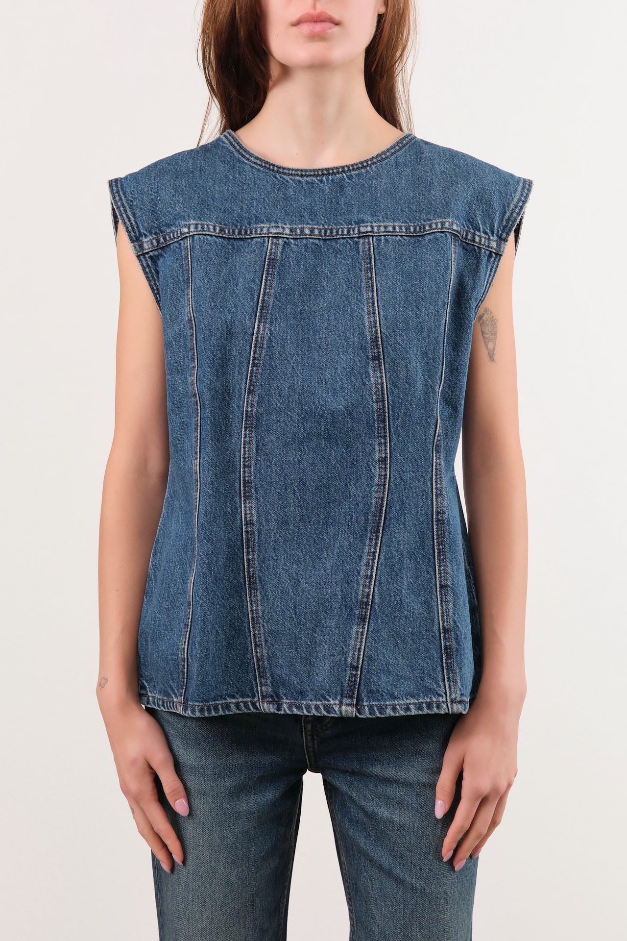 Dala Apparel Womens Blouses Closed Back Top