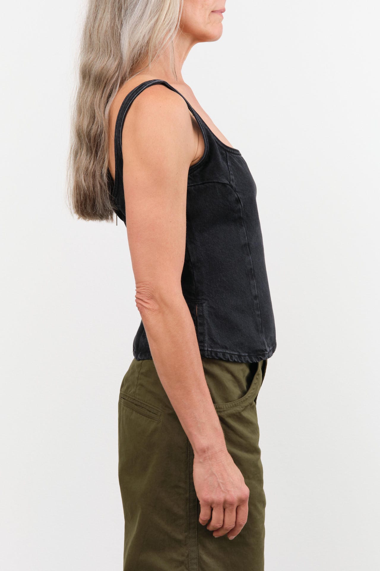 Dala Apparel Womens Blouses Quiet Corset in Hurricane