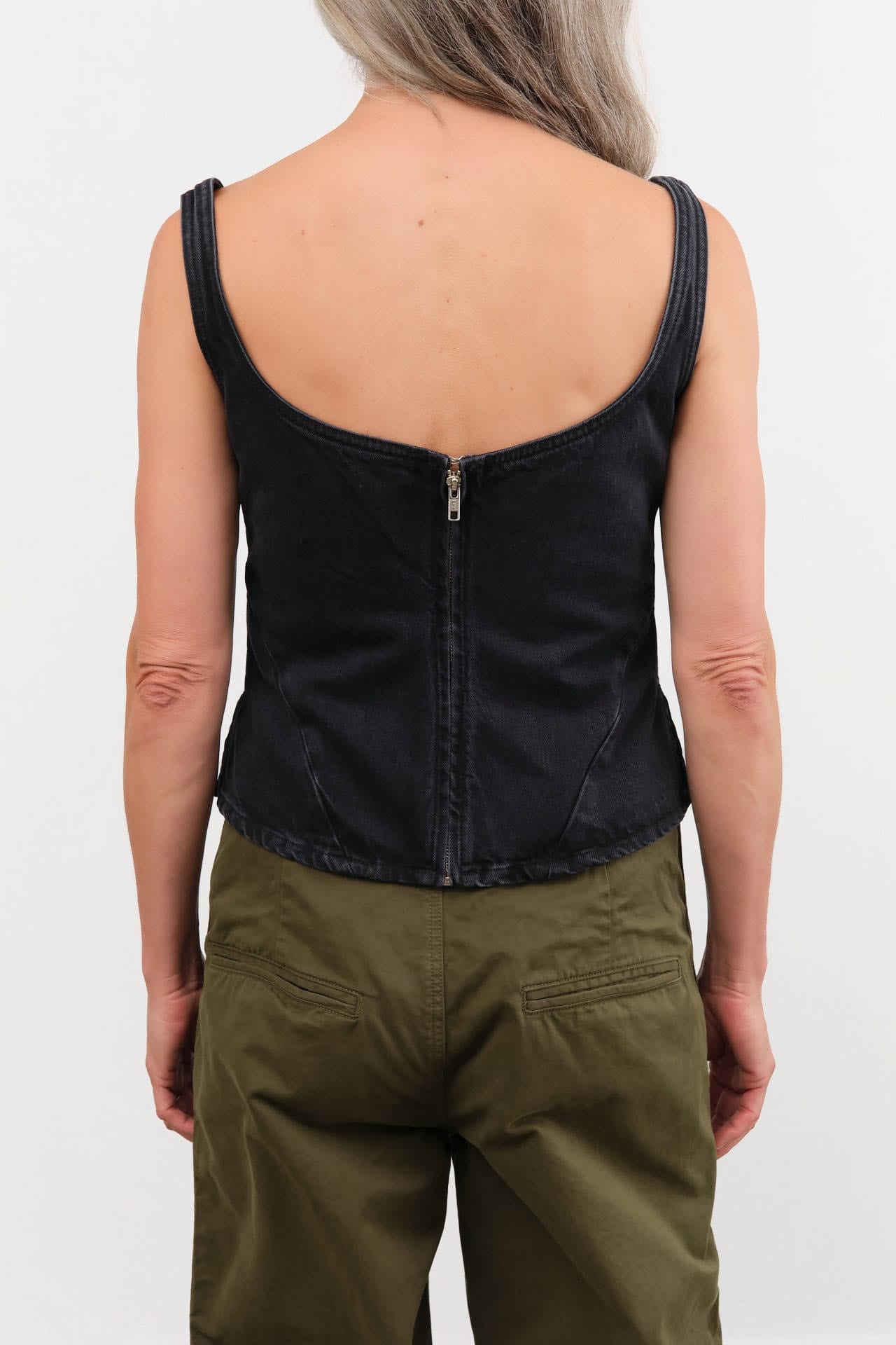 Dala Apparel Womens Blouses Quiet Corset in Hurricane