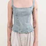 Dala Apparel Womens Blouses Quiet Corset in Pacifica