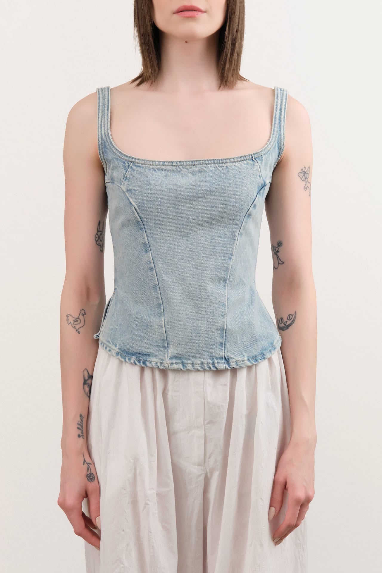 Dala Apparel Womens Blouses Quiet Corset in Pacifica