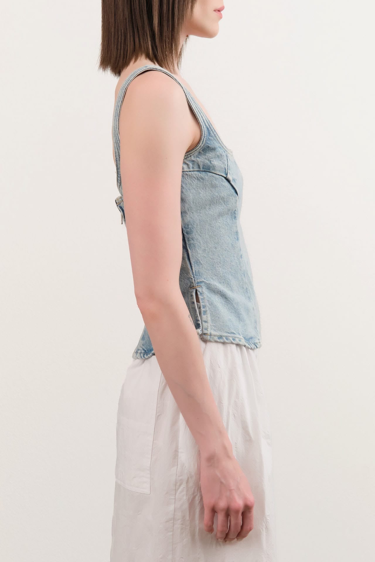 Dala Apparel Womens Blouses Quiet Corset in Pacifica