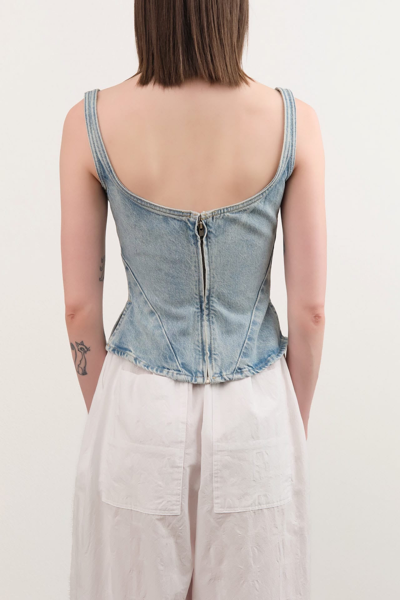 Dala Apparel Womens Blouses Quiet Corset in Pacifica