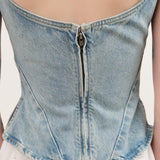 Dala Apparel Womens Blouses Quiet Corset in Pacifica