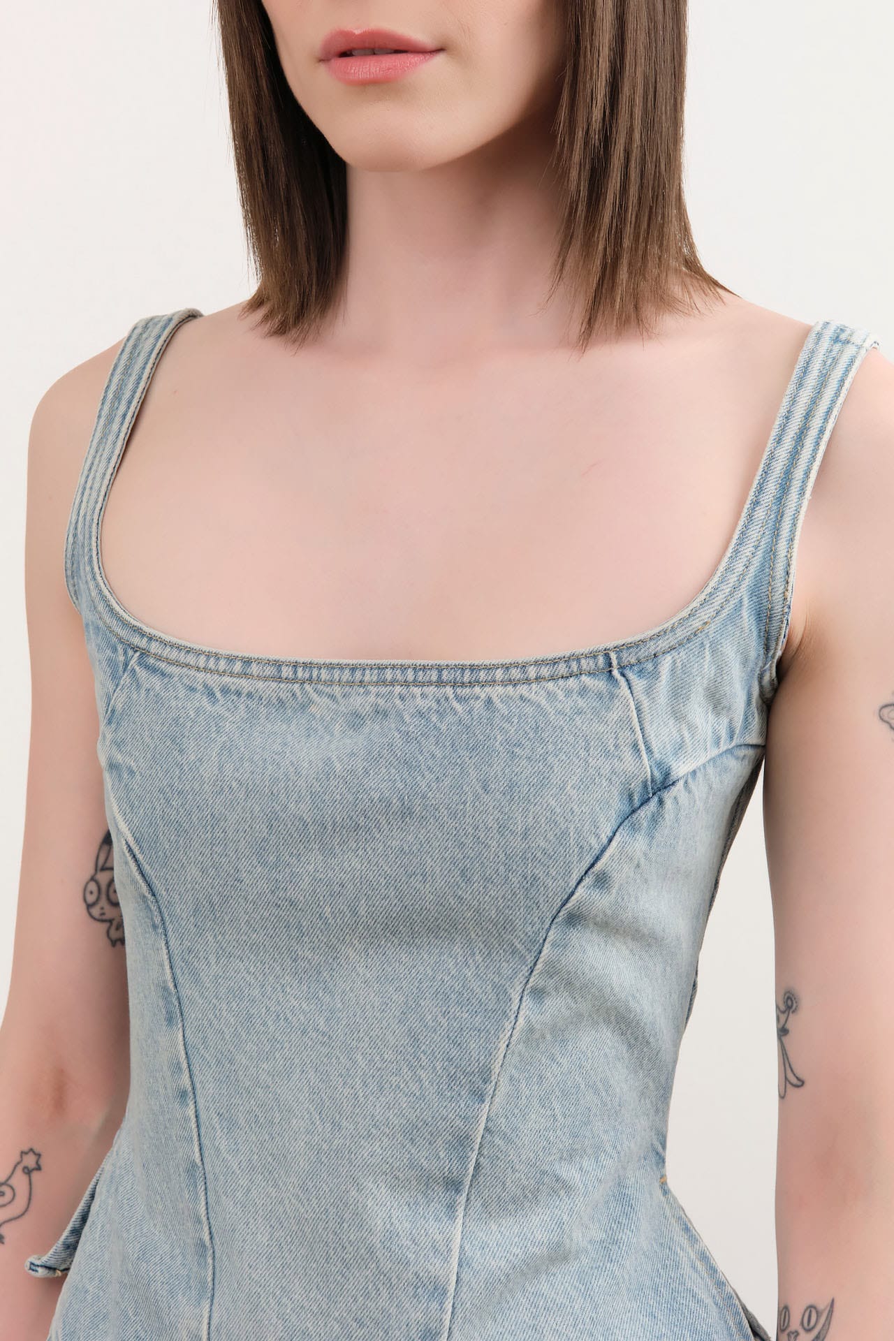 Dala Apparel Womens Blouses Quiet Corset in Pacifica