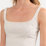 Dala Apparel Womens Blouses Quiet Corset in Salt
