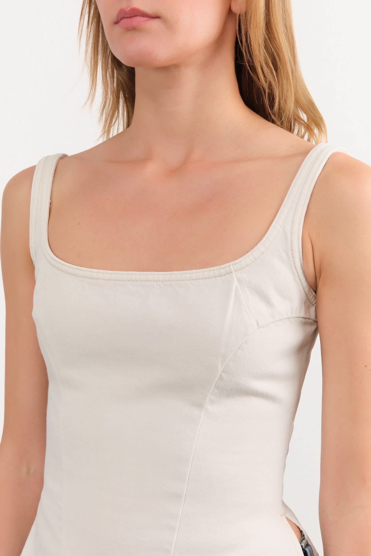 Dala Apparel Womens Blouses Quiet Corset in Salt