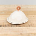 Battuto Butter Dish by DBO Home in Snowflake